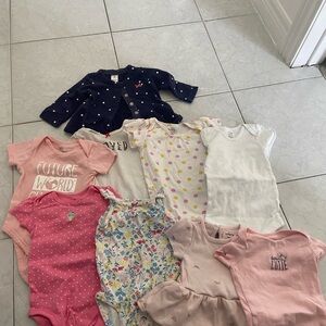 Baby Girl Clothing Set - Various Colors size 6-9months fair to good used
